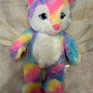 Build-A-Bear Rainbow Stuffed Wolve Great Wolf Lodge 2022 edition